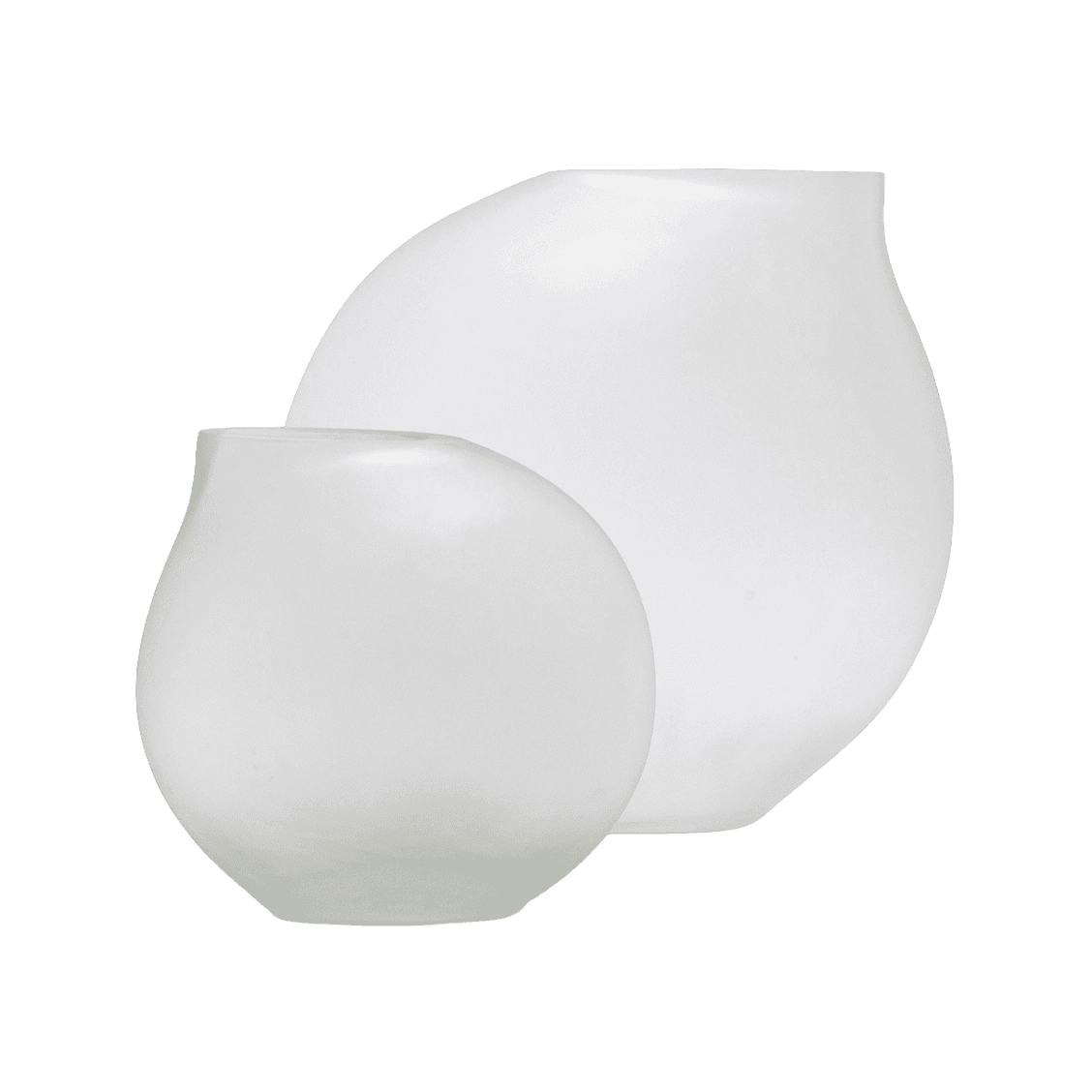 Alice Bundle vases in white, shown in a product front view as image 1