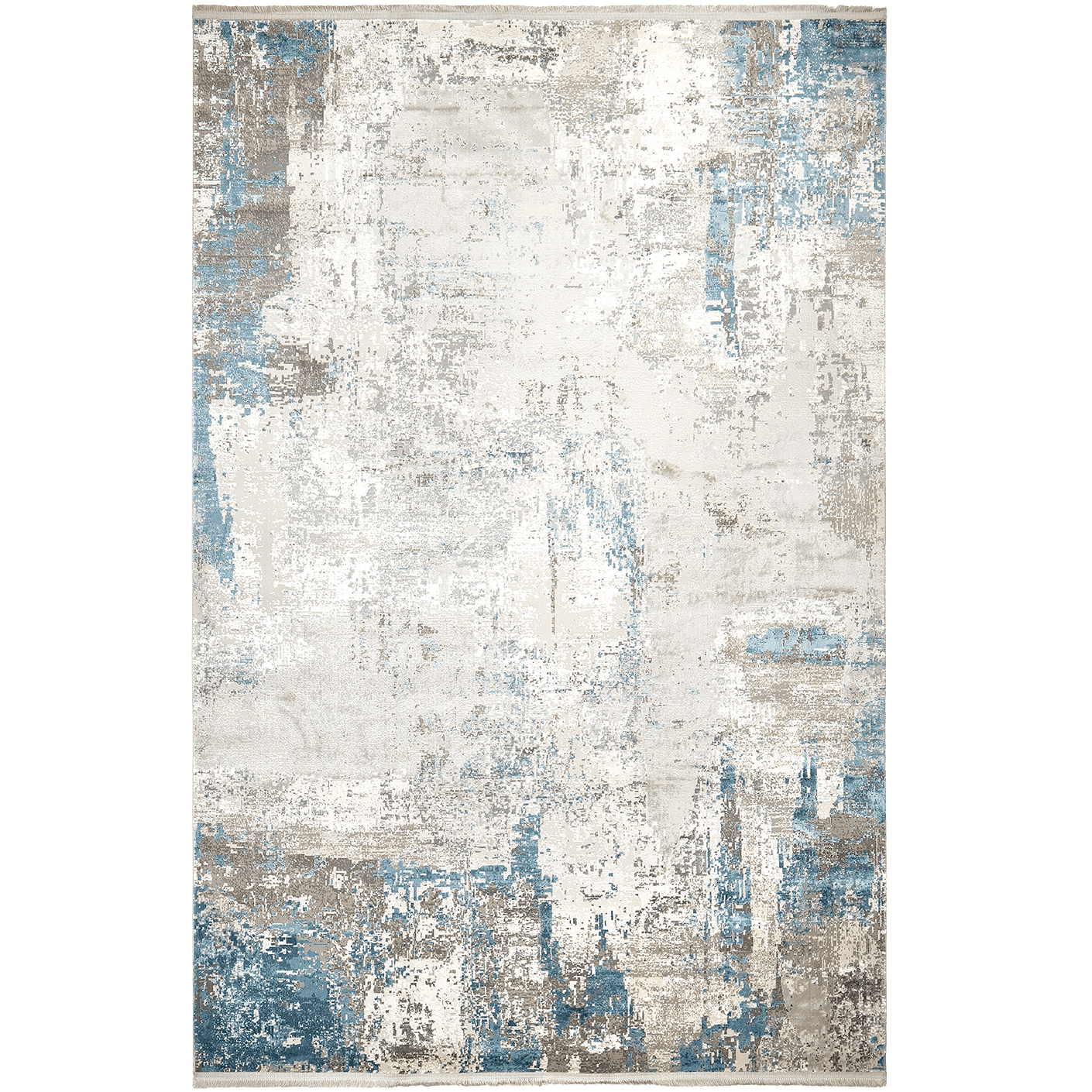 Athena Sky carpets in blue and grey, shown in a product top view as image 1