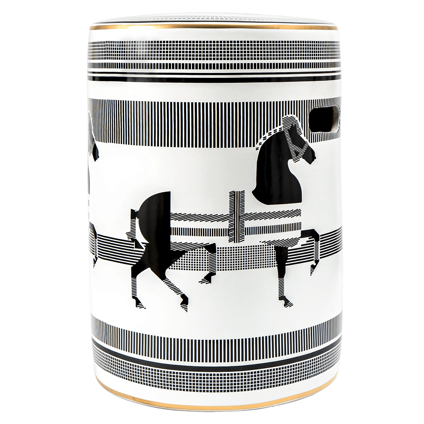 Aurora Jacobsen vases in white and black, shown in a product front view as image 1