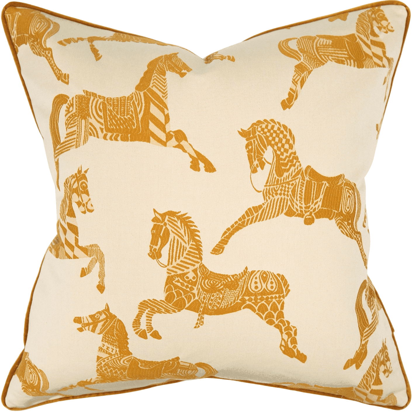 Aurora Klimt single - indoor in orange and beige, shown in a product front view as image 1