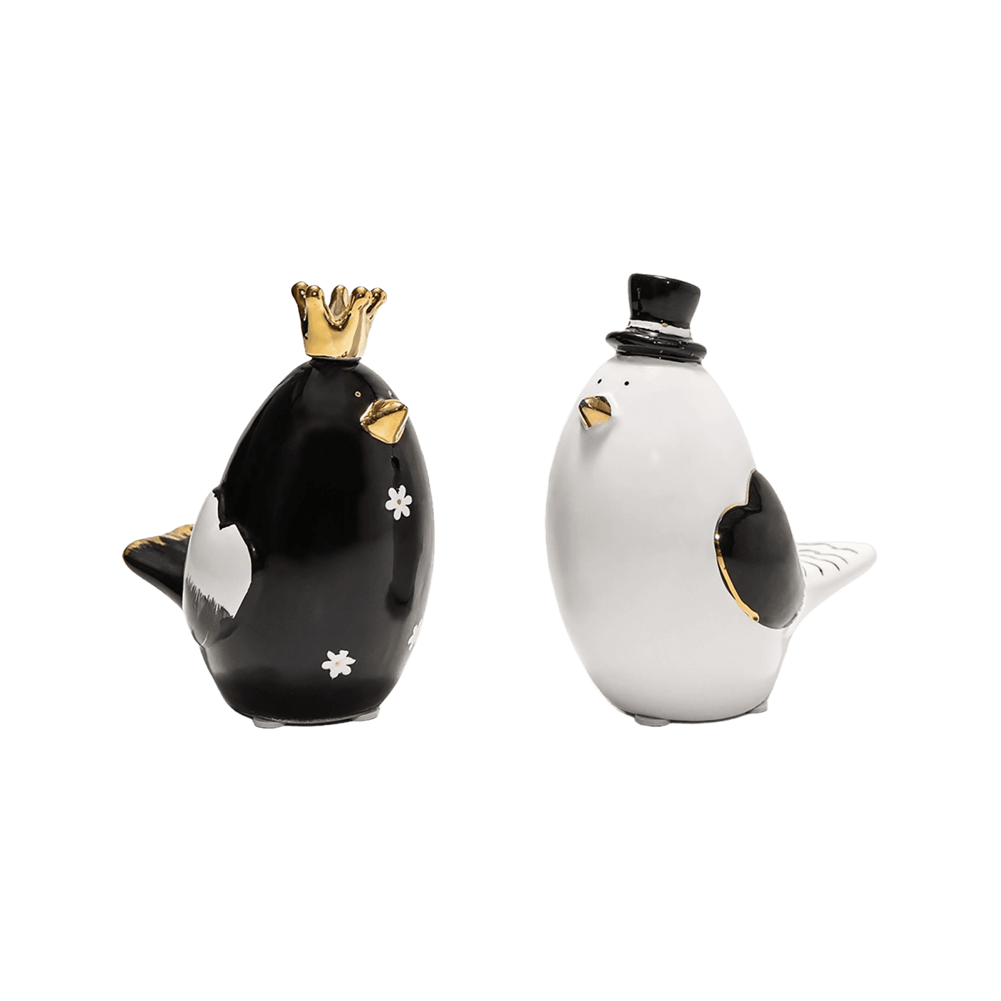 Berdy Arneson statues and sculptures in gold, white and black, shown in a product front view as image 1