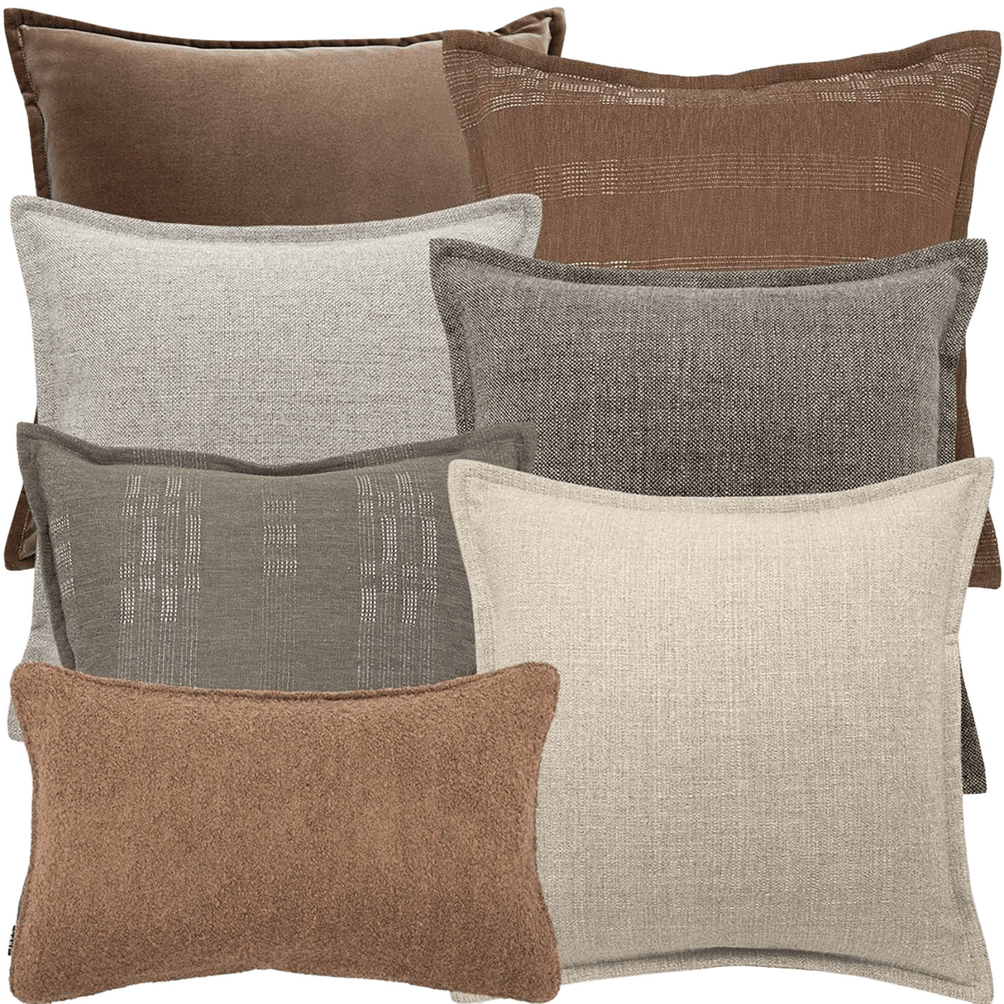Bretty Bundle bundle - indoor in brown, charcoal, taupe and beige, shown in a product front view as image 1