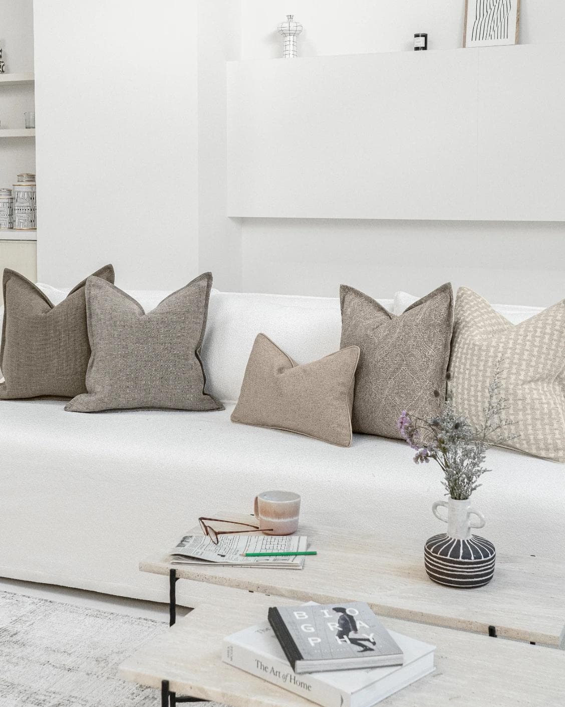 Bryon Bundle cushion, shown in a lifestyle right view as image 2