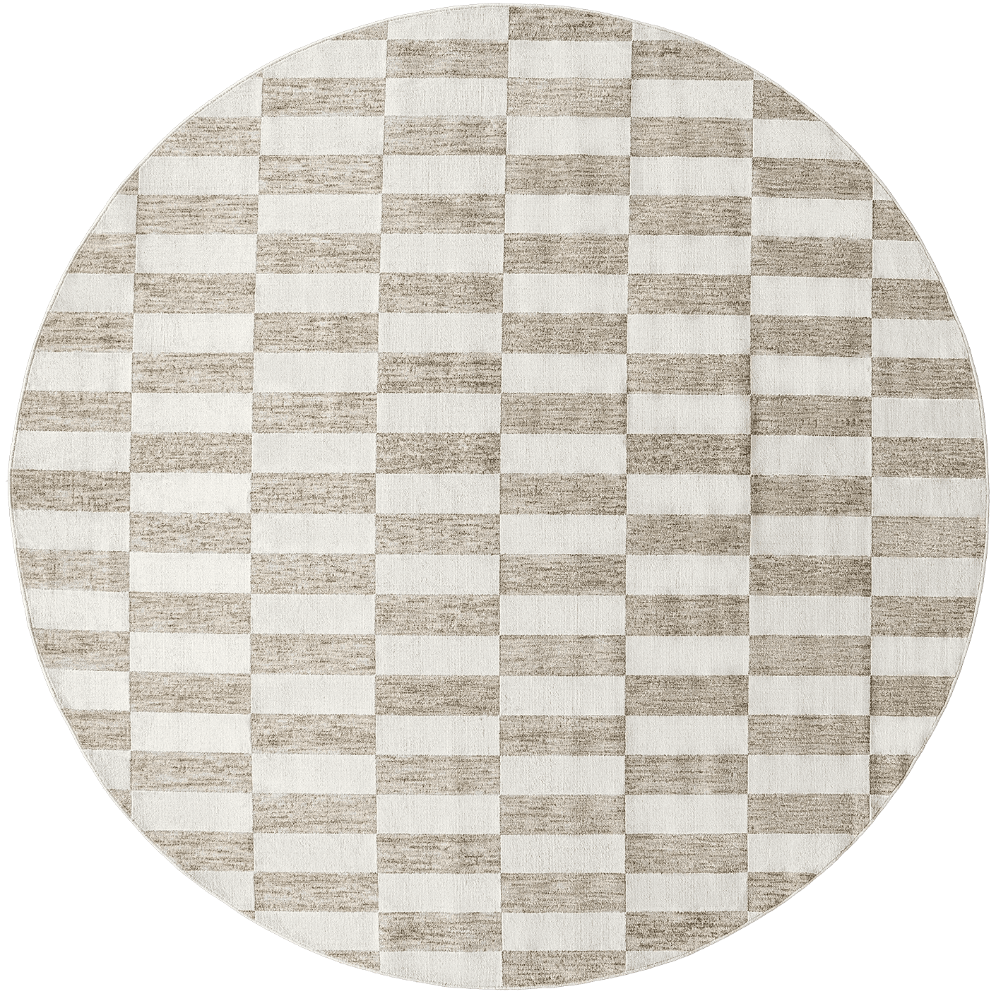 Cindy Tan carpets in taupe and beige, shown in a product top view as image 1