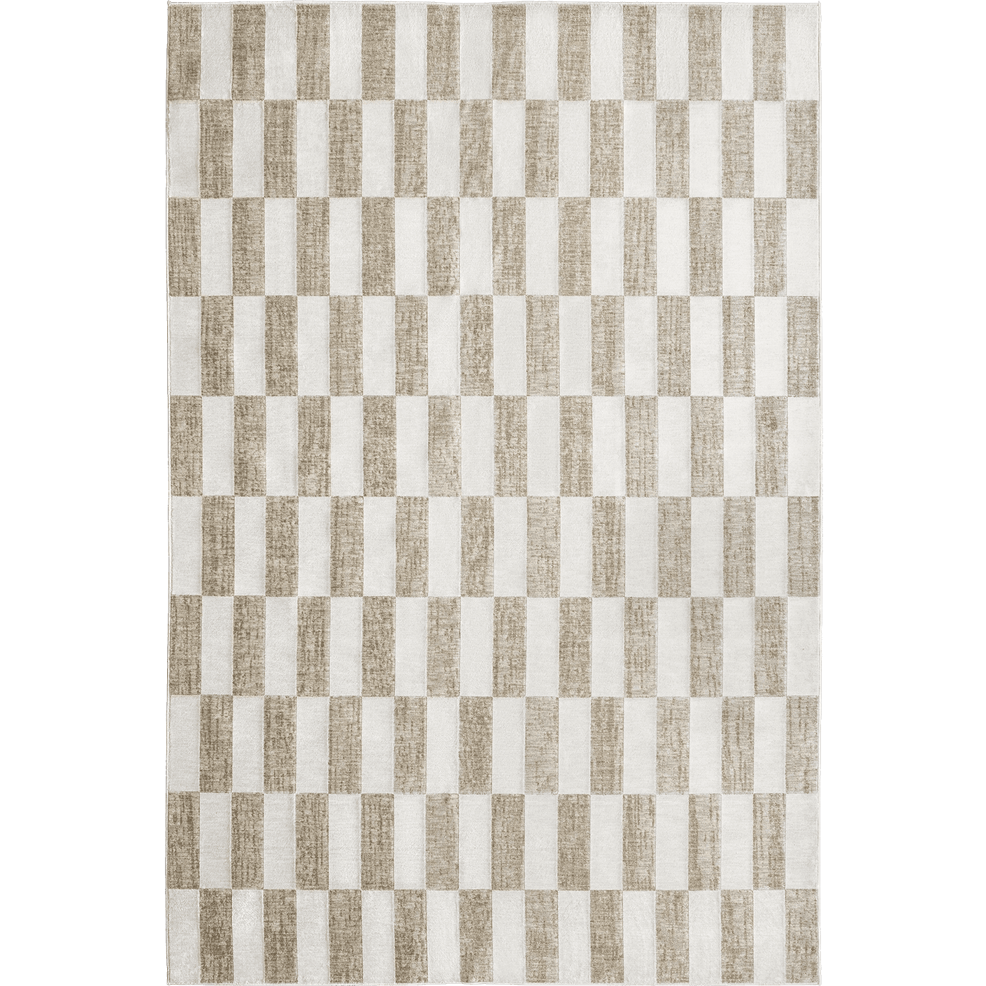 Cindy Tan carpets in taupe and beige, shown in a product top view as image 1