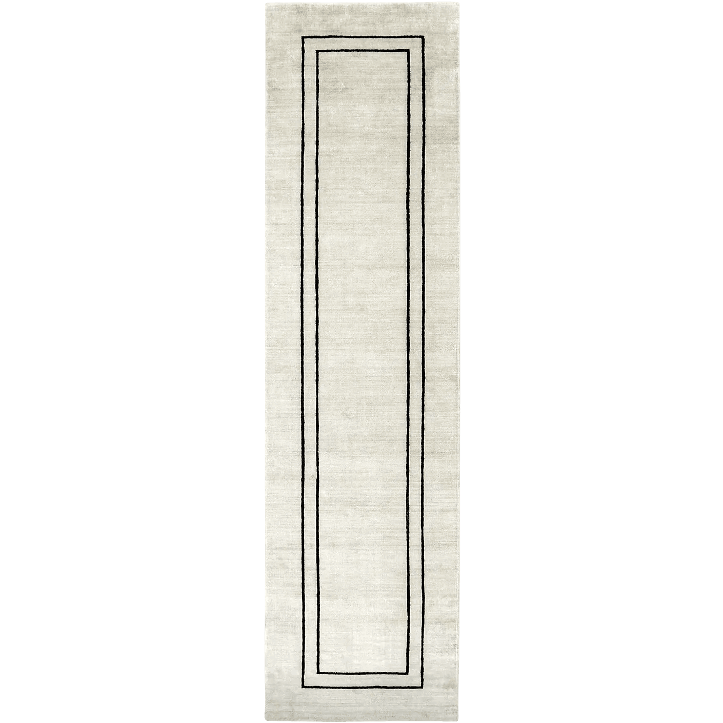 Colin Bianca carpets in white, black and pearl, shown in a product top view as image 1
