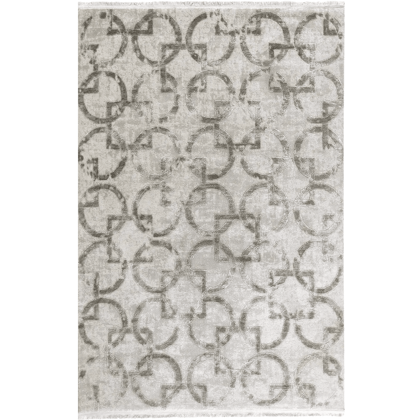 Cooper Dune carpets in grey and silver, shown in a product top view as image 1