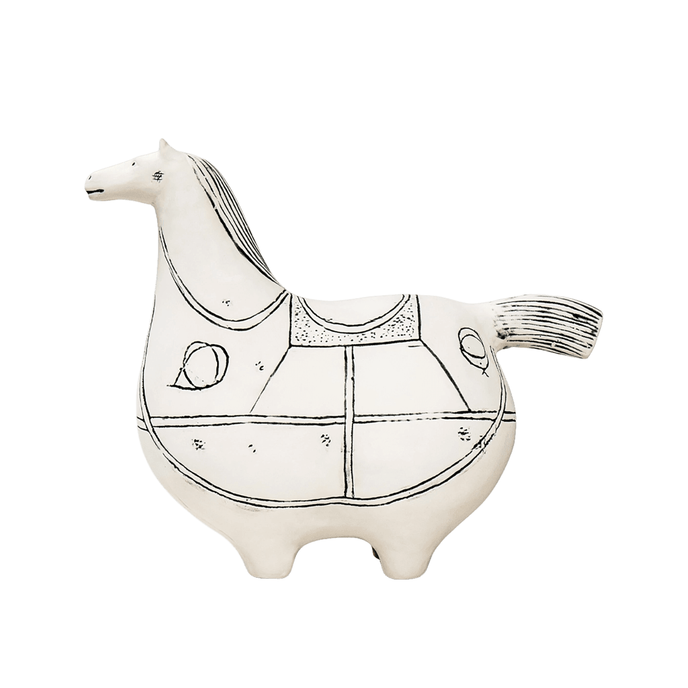 Danna Arneson statues and sculptures in black and white, shown in a product front view as image 1