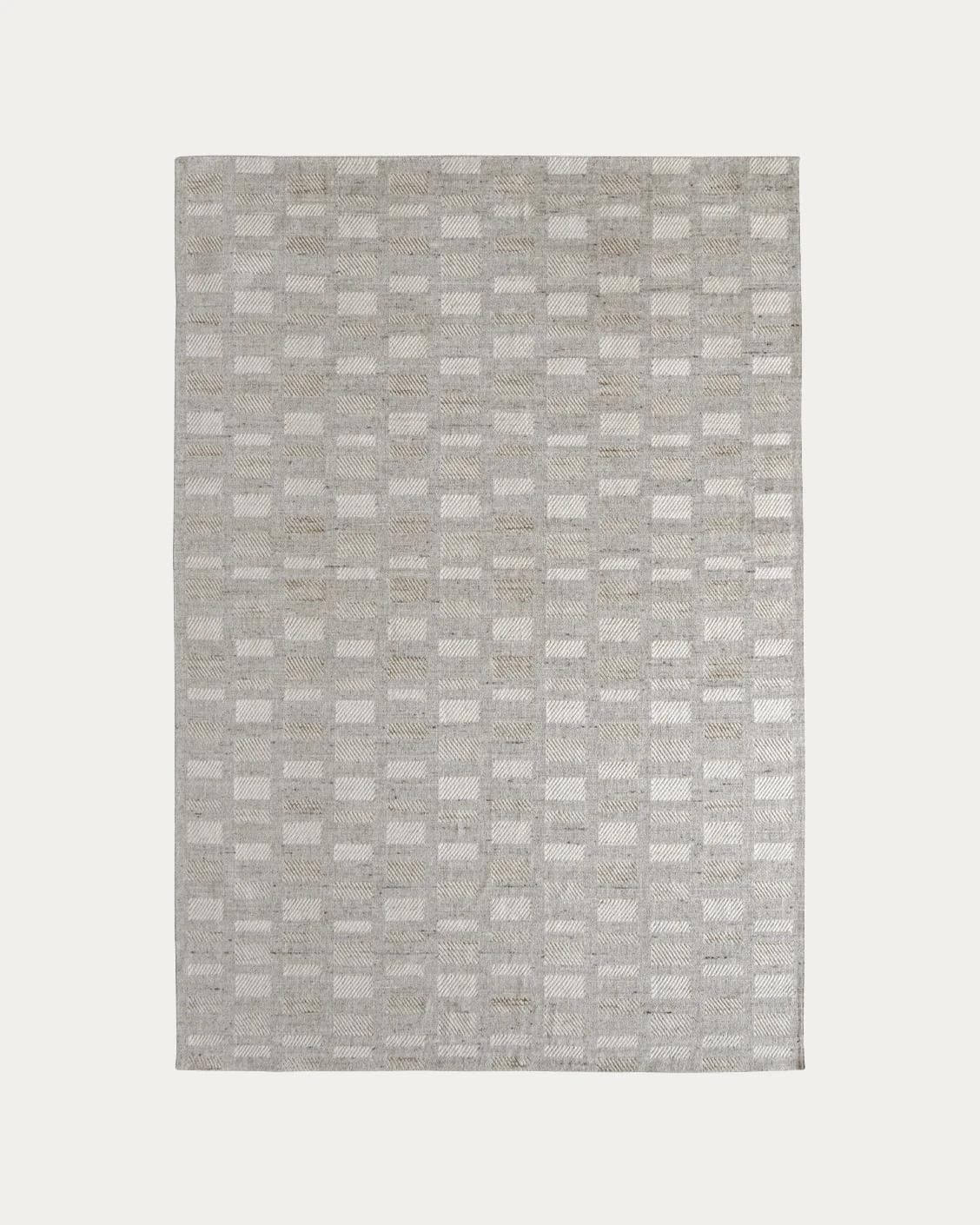 Dante Ashton carpets in grey and beige, shown in a product top view as image 1