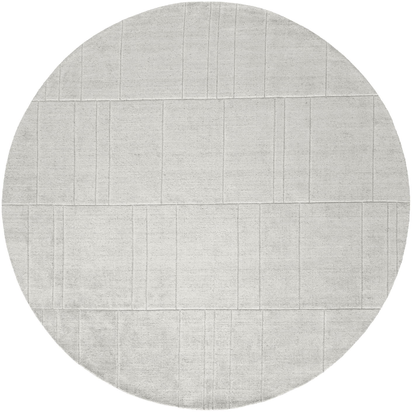 Elliot Alba carpets in grey and white, shown in a product top view as image 1