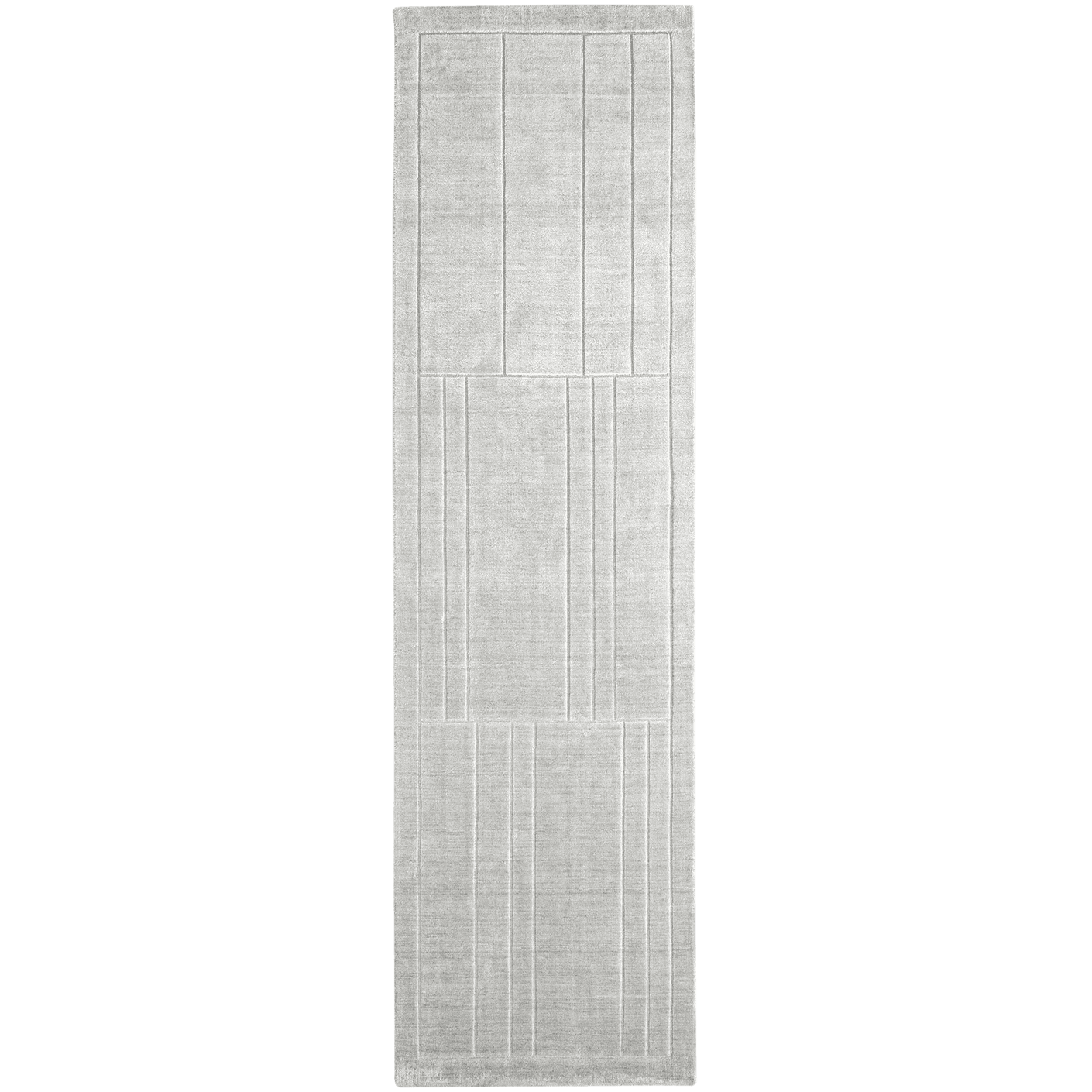 Elliot Ashton carpets in grey and silver, shown in a product top view as image 1