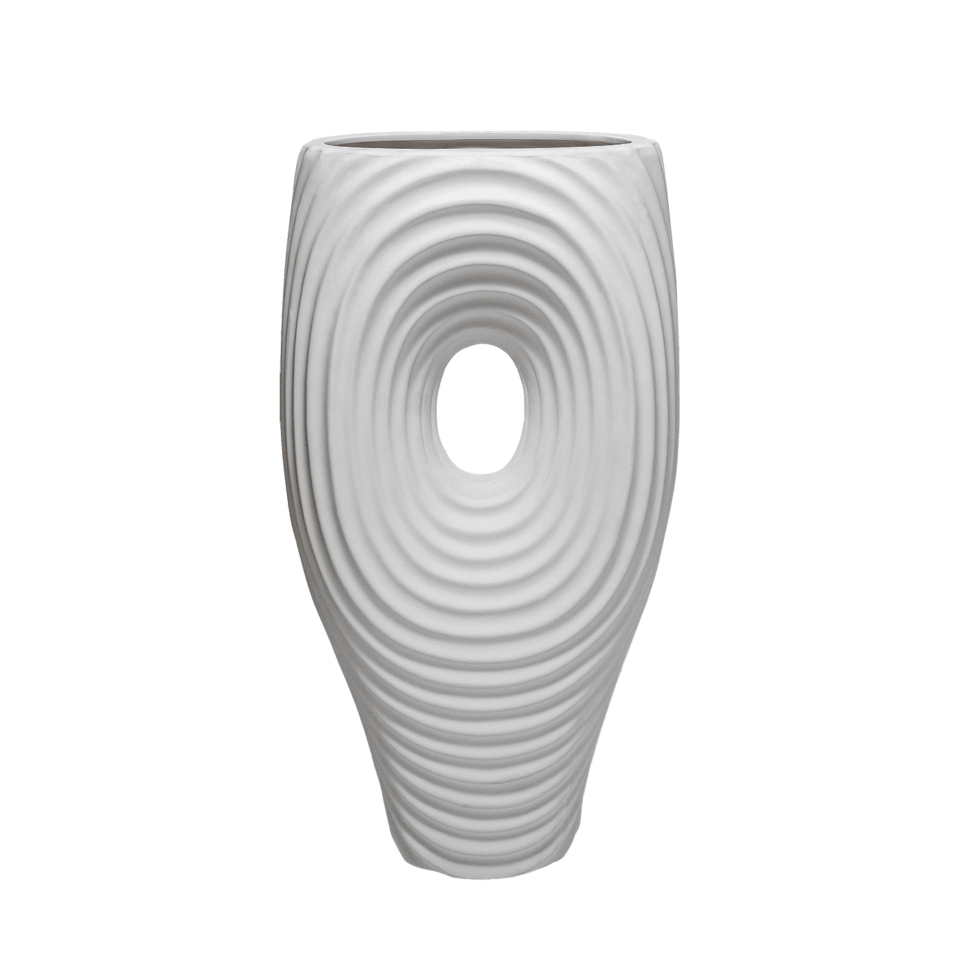 Elvia Arneson vases in white, shown in a product front view as image 1