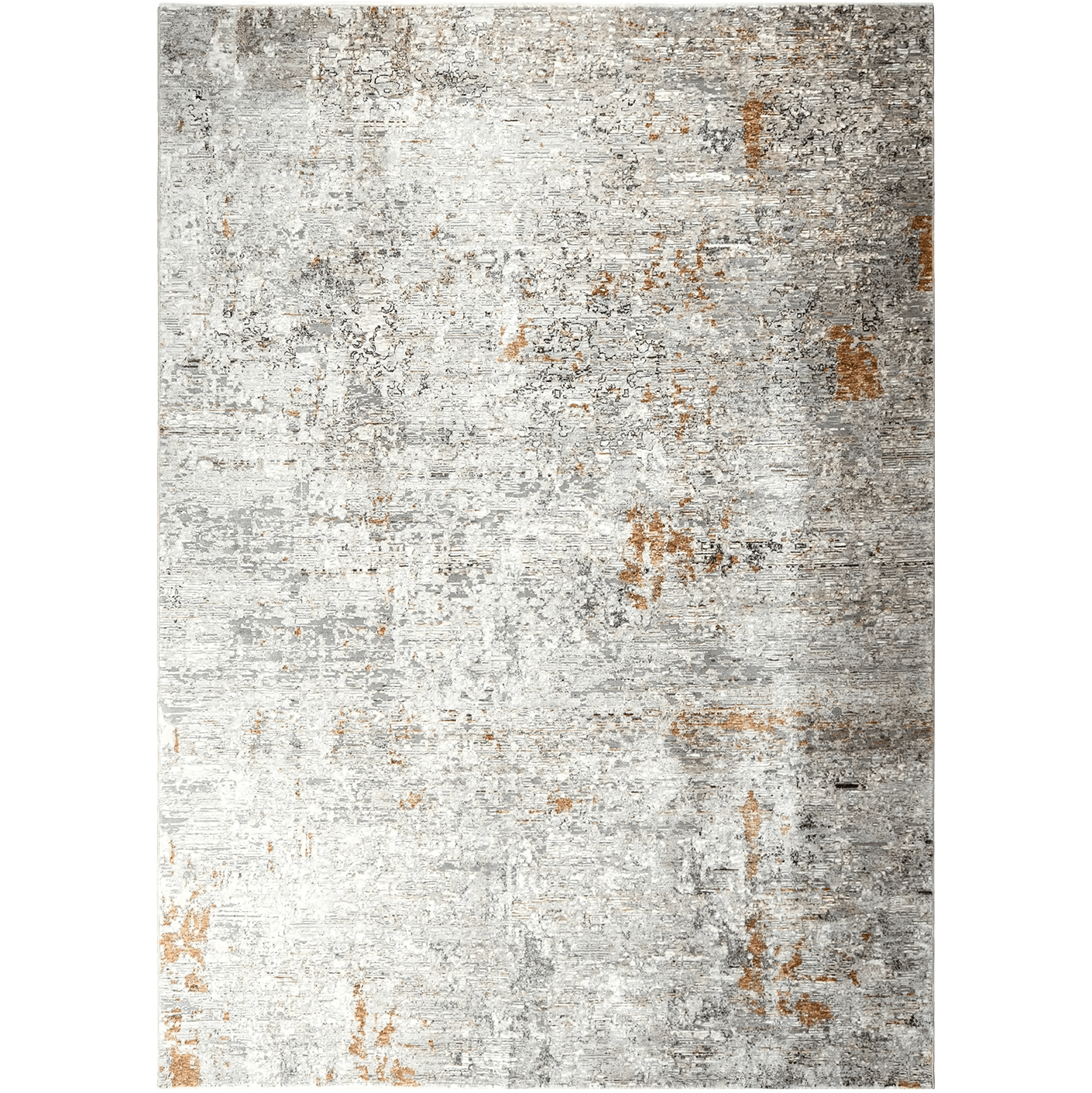 Ethan Brick carpets in gold and grey, shown in a product top view as image 1