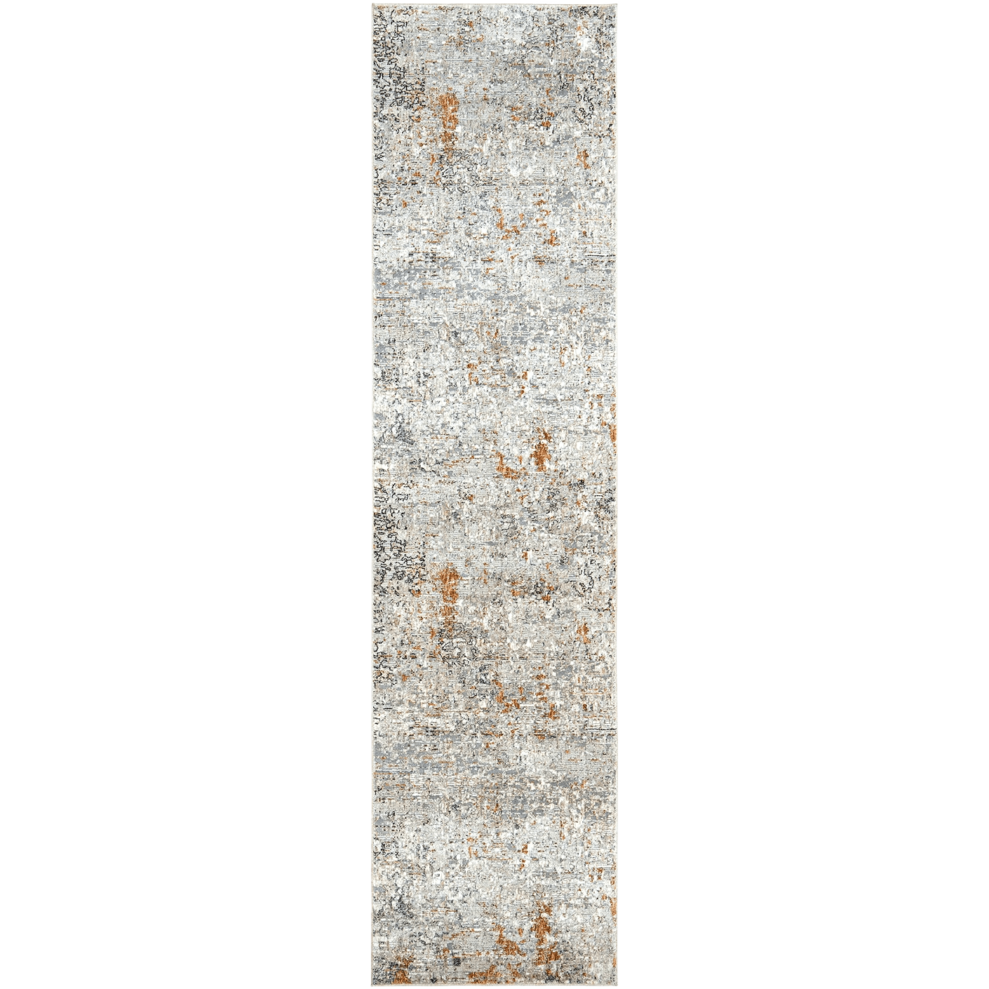 Ethan Brick carpets in gold and grey, shown in a product top view as image 1