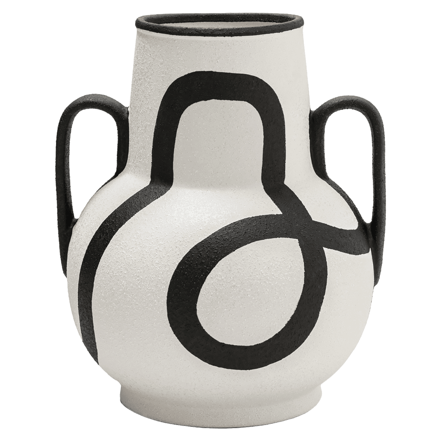 Evelina Arneson vases in black and white, shown in a product front view as image 1