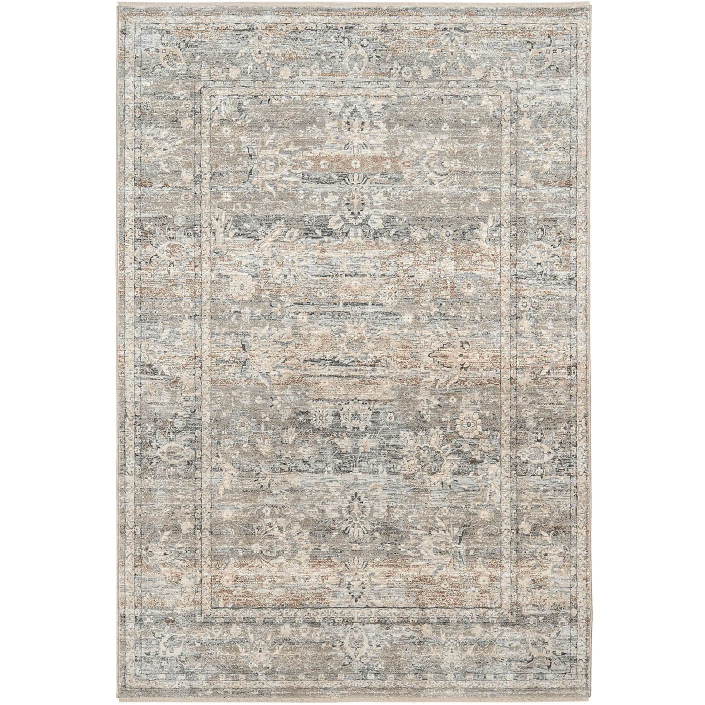 Hana Dune carpets in beige and rust, shown in a product top view as image 1