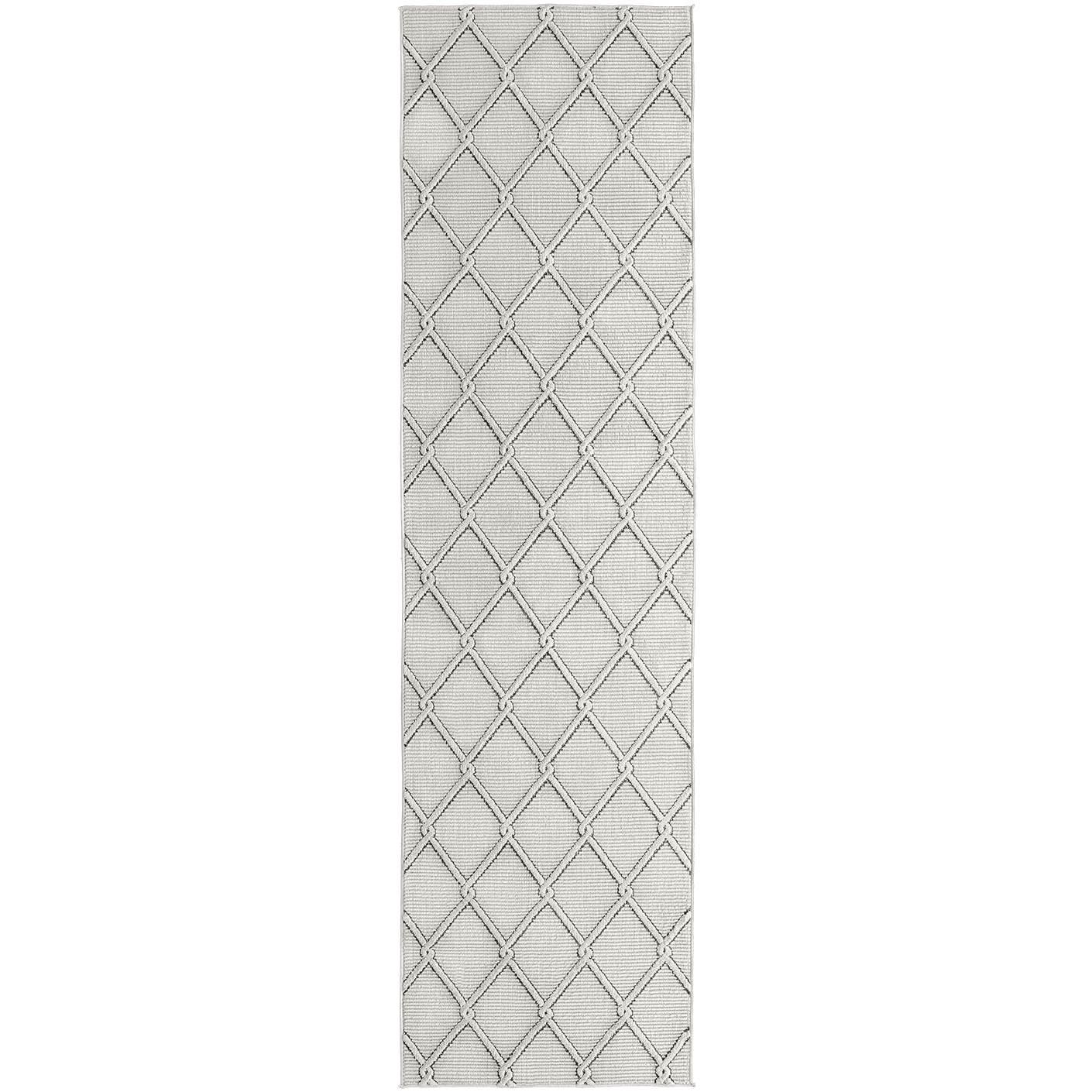 Henry Dusty carpets in ivory and charcoal, shown in a product top view as image 1