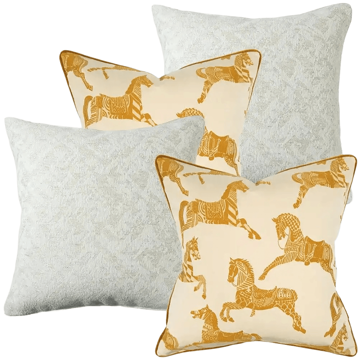 Alona Bundle bundle - indoor in white, orange and beige, shown in a product front view as image 1