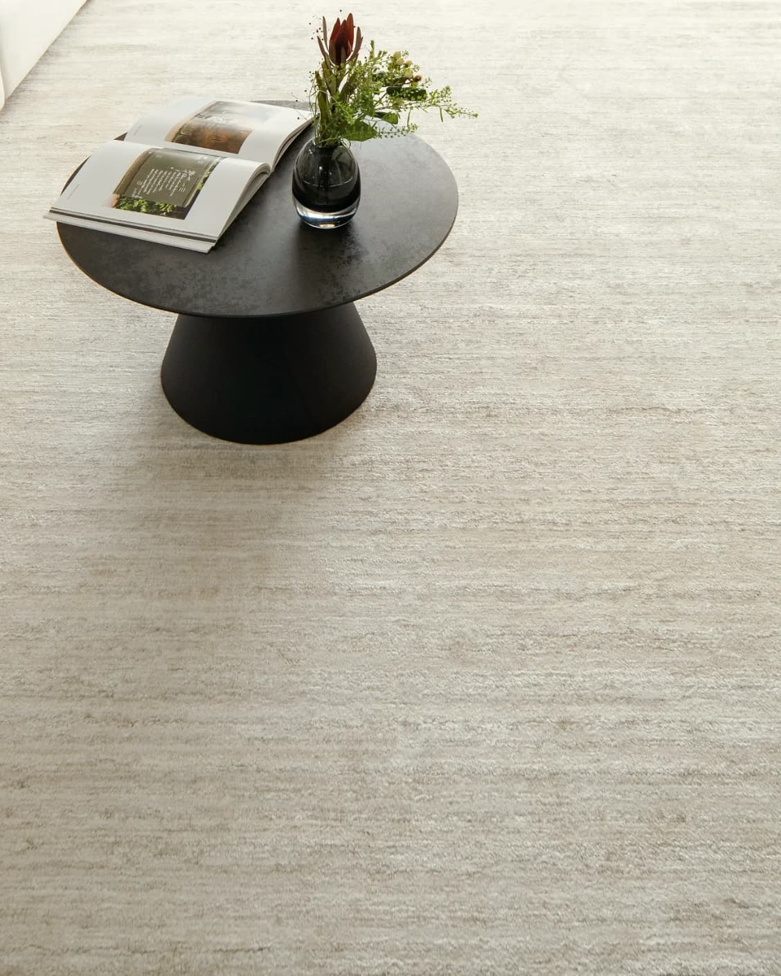 Beatrice Sandy 02 Runners carpet in sandy and beige, shown in a lifestyle top view as image 4