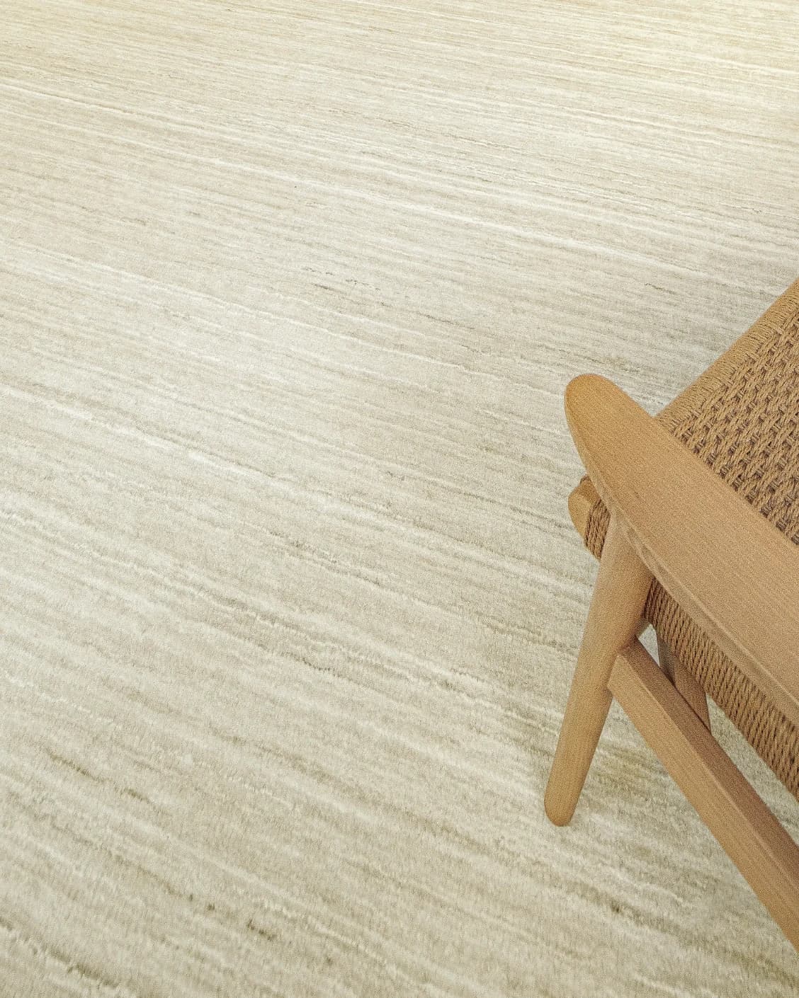 Beatrice Sandy 02 Runners carpet in sandy and beige, shown in a lifestyle top view as image 5