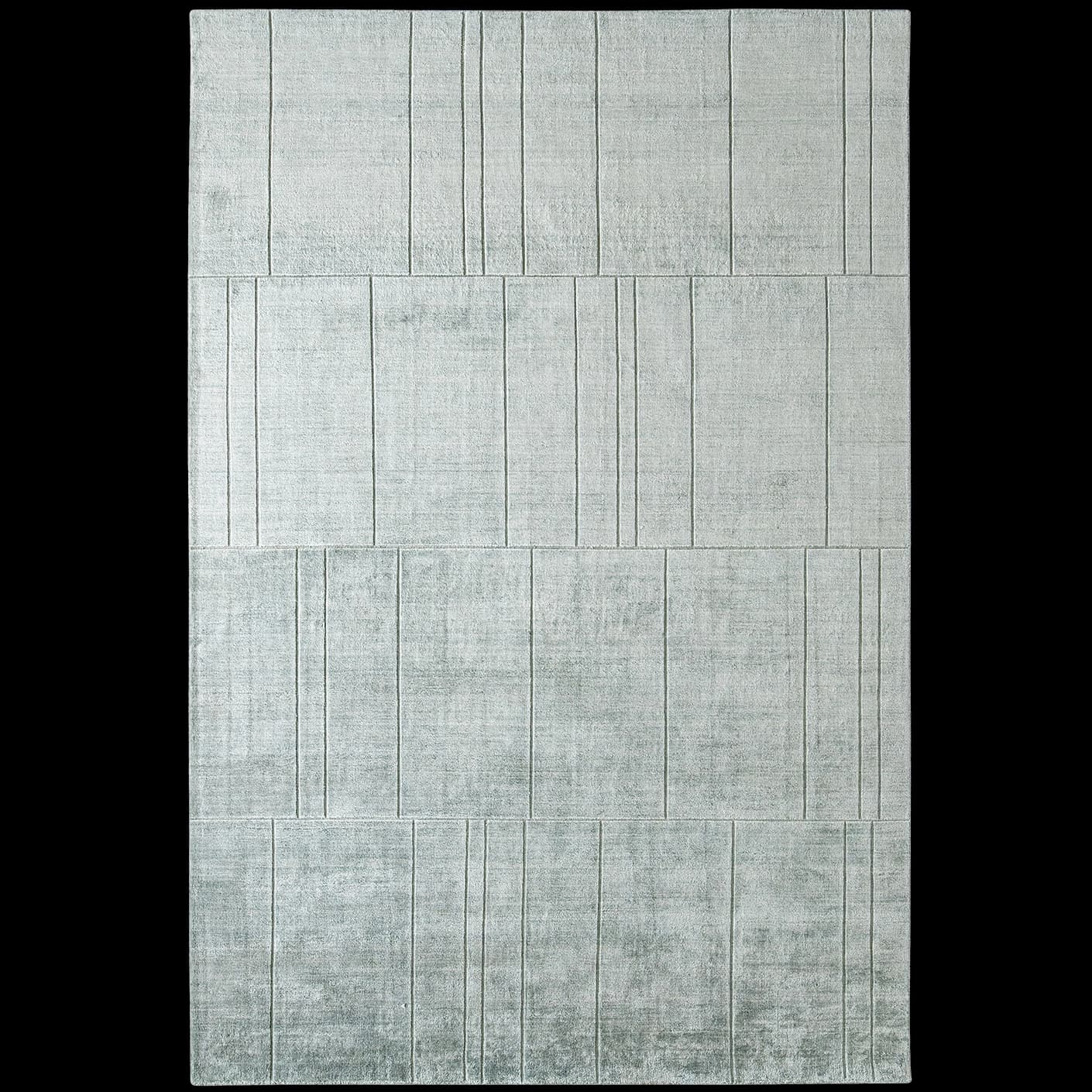 Elliot Azure carpet in azure and green, shown in a product top view as image 1