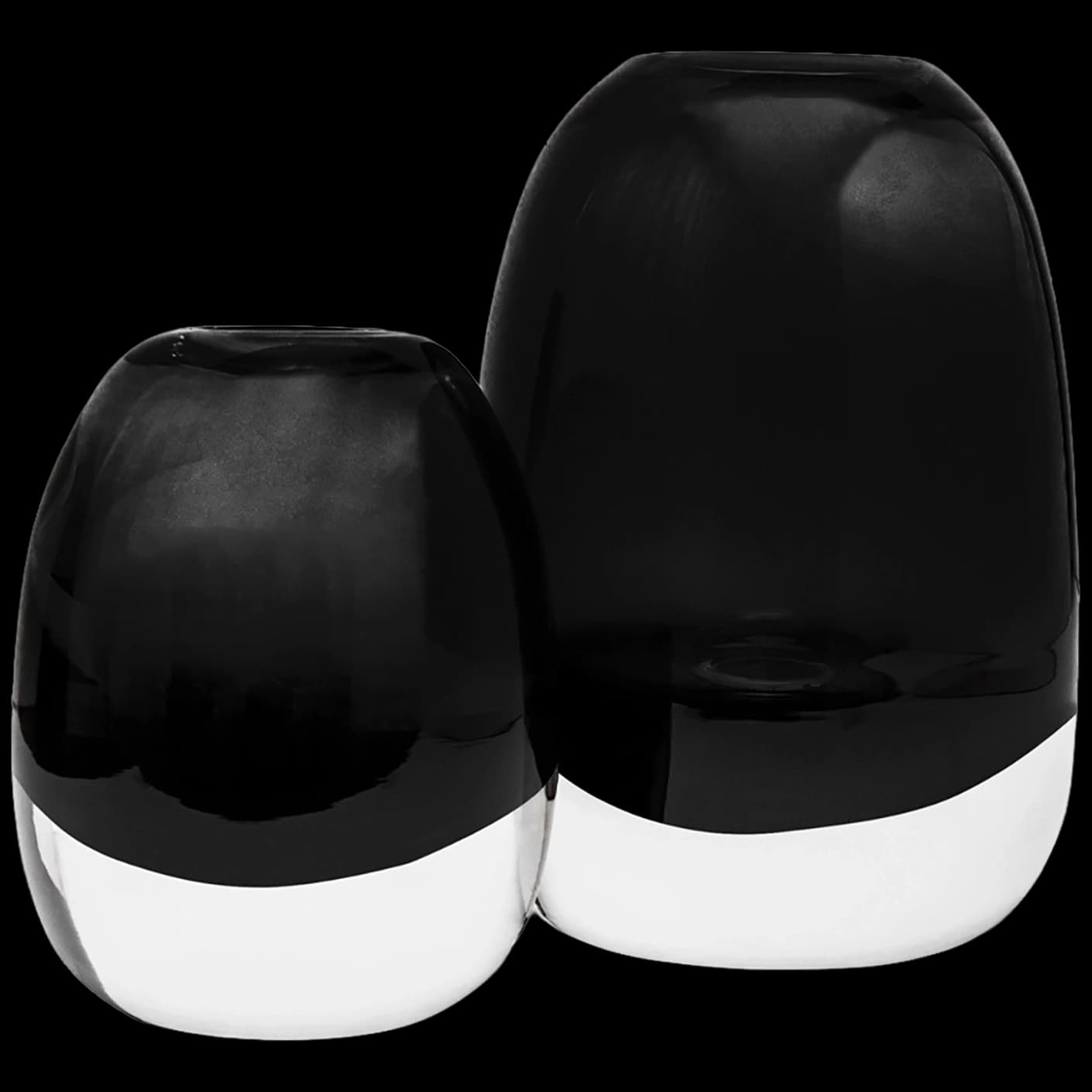 Gracey Storms vases in grey, shown in a product front view as image 1