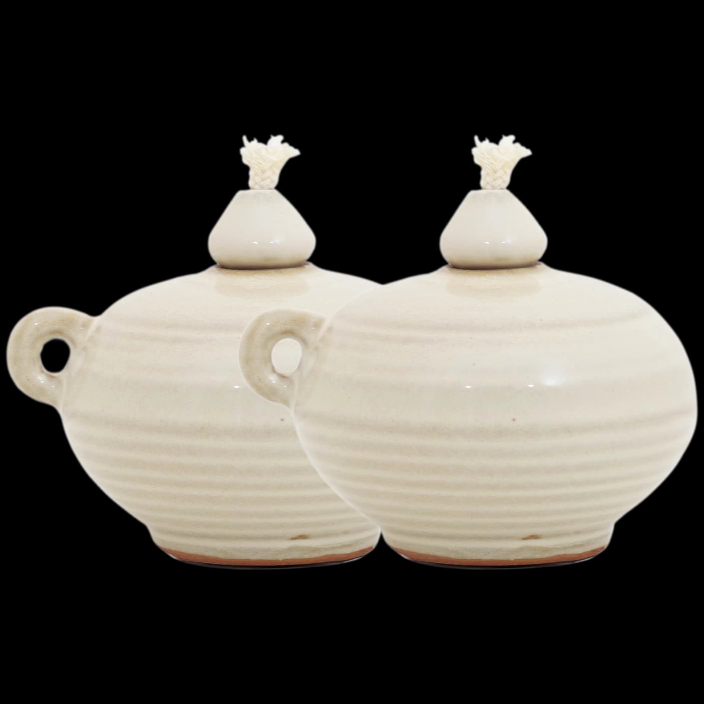 Layal Terra Bundle trays in soft ivory and ivory, shown in a product front view as image 1