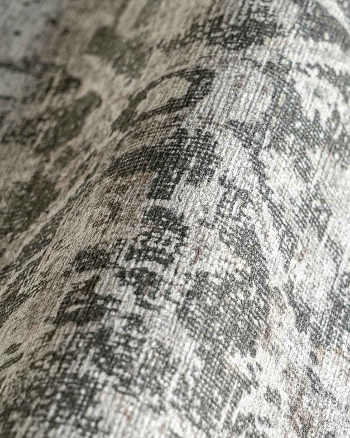 Vince Porcini Runners carpet in grey and charcoal, shown in a product close-up as image 4