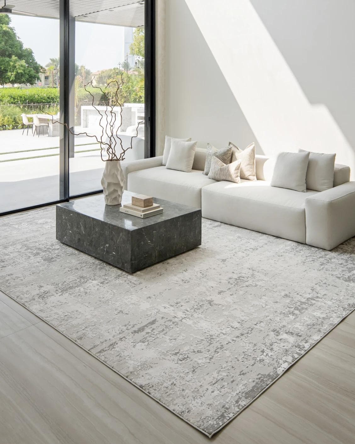 Jay Ashton Runners carpet in grey, shown in a lifestyle right view as image 8