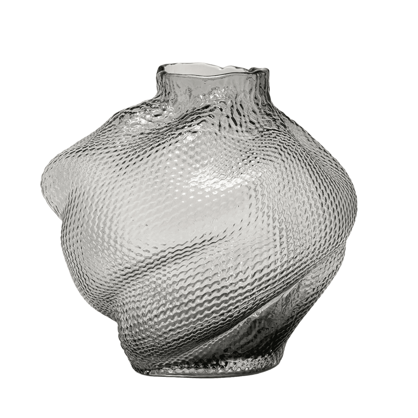 Jeremy Storms vases in grey, shown in a product front view as image 1