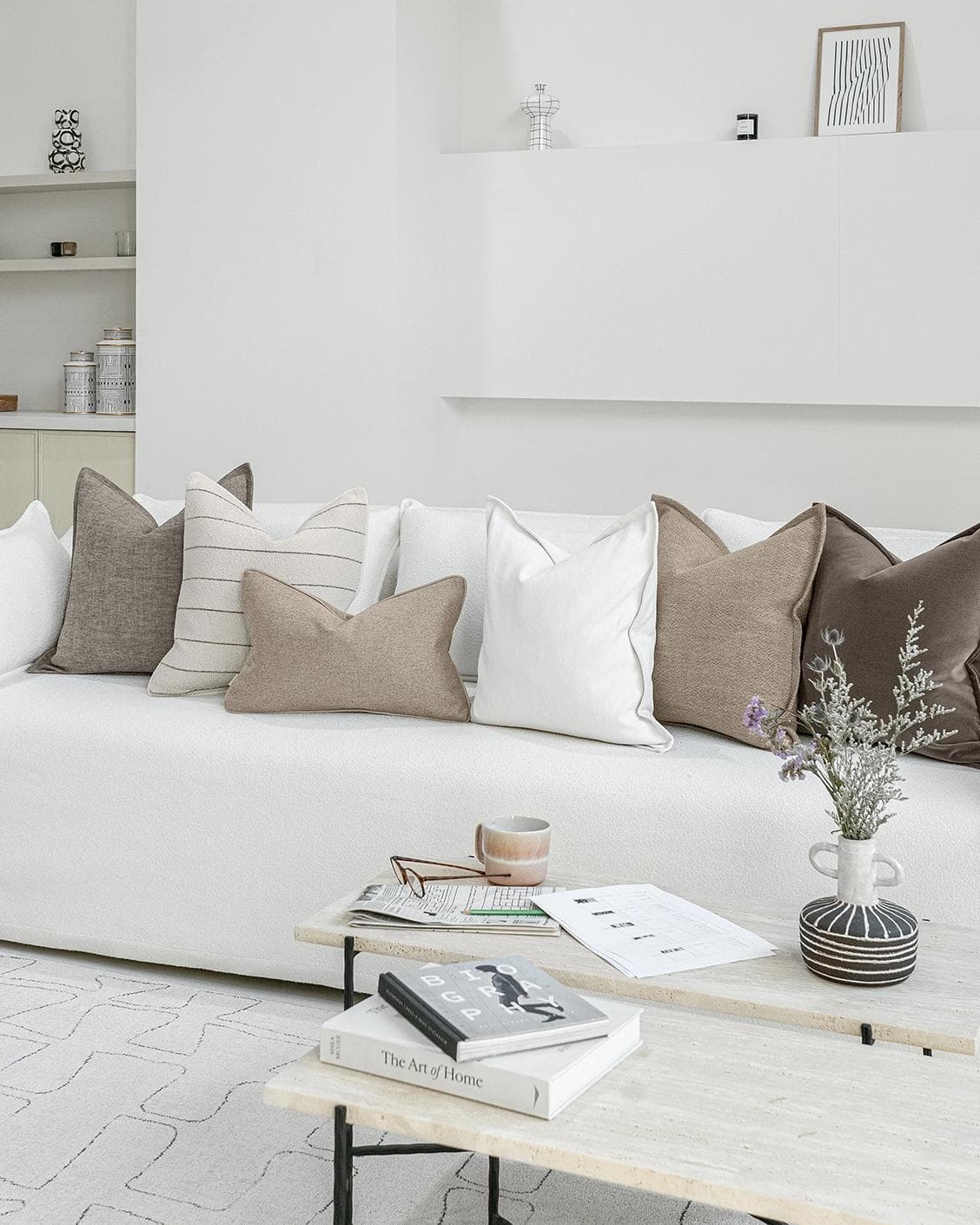 Kate Bundle cushion, shown in a lifestyle right view as image 2