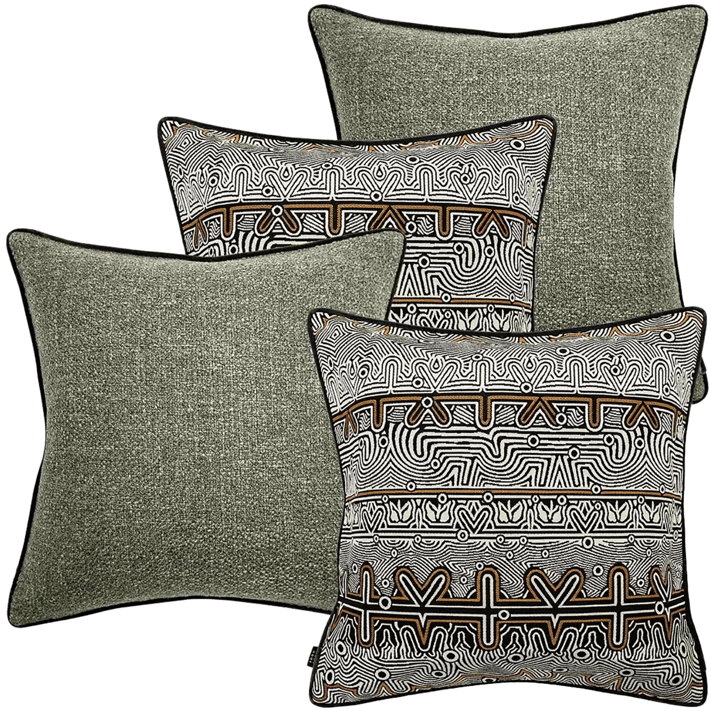 Mika Bundle bundle - indoor in black, silver and green, shown in a product front view as image 1