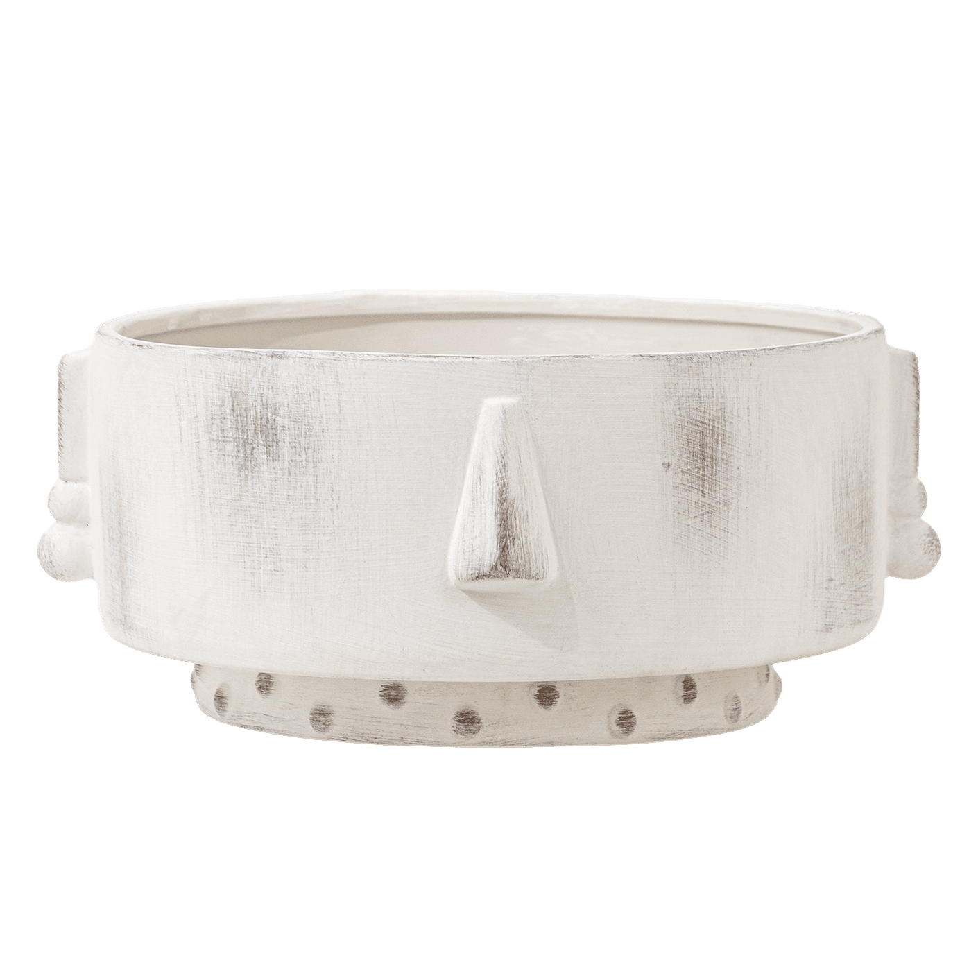 Misha Terra bowls in ivory and white, shown in a product front view as image 1