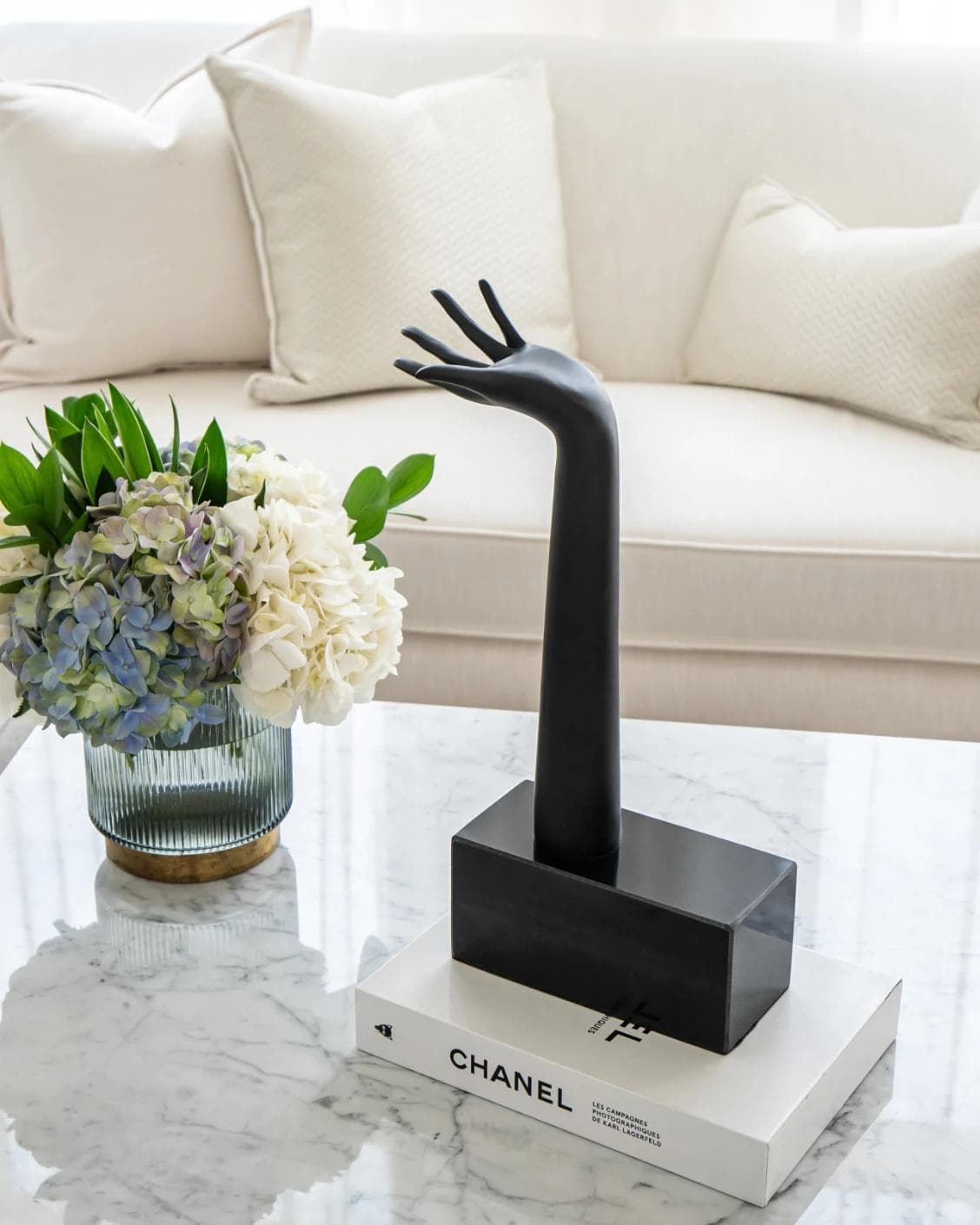 Penelope Rodin statues and sculptures in black, shown in a lifestyle front view as image 2