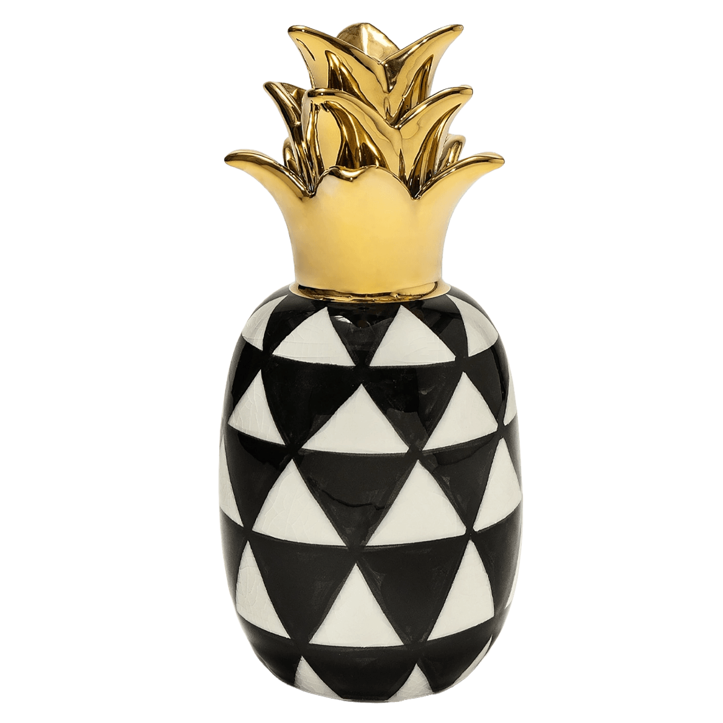 Pinya Arneson statues and sculptures in white, black and gold, shown in a product front view as image 1