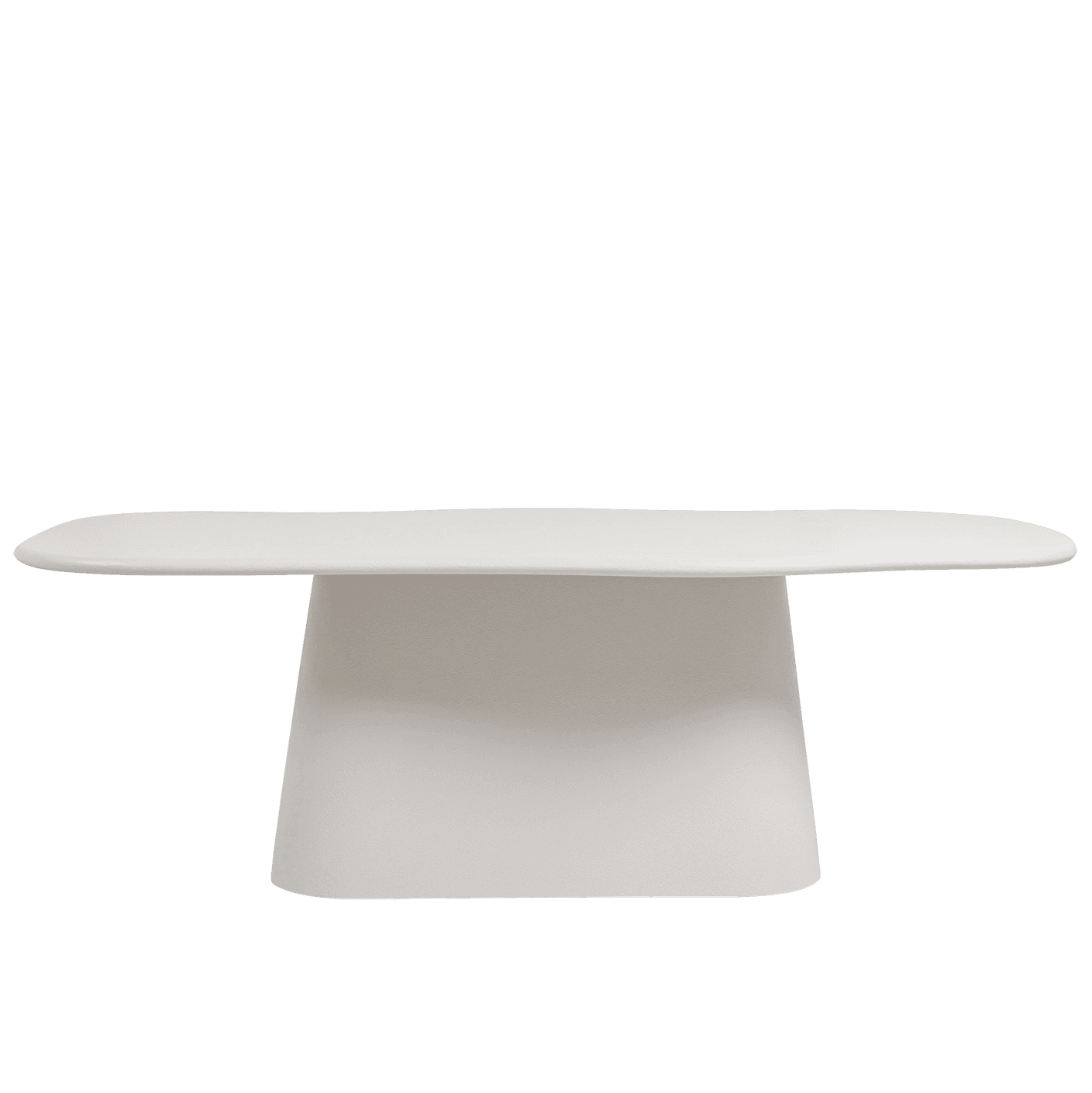 Ravenna dining table in soft ivory, stone and ivory, shown in a product front view as image 1