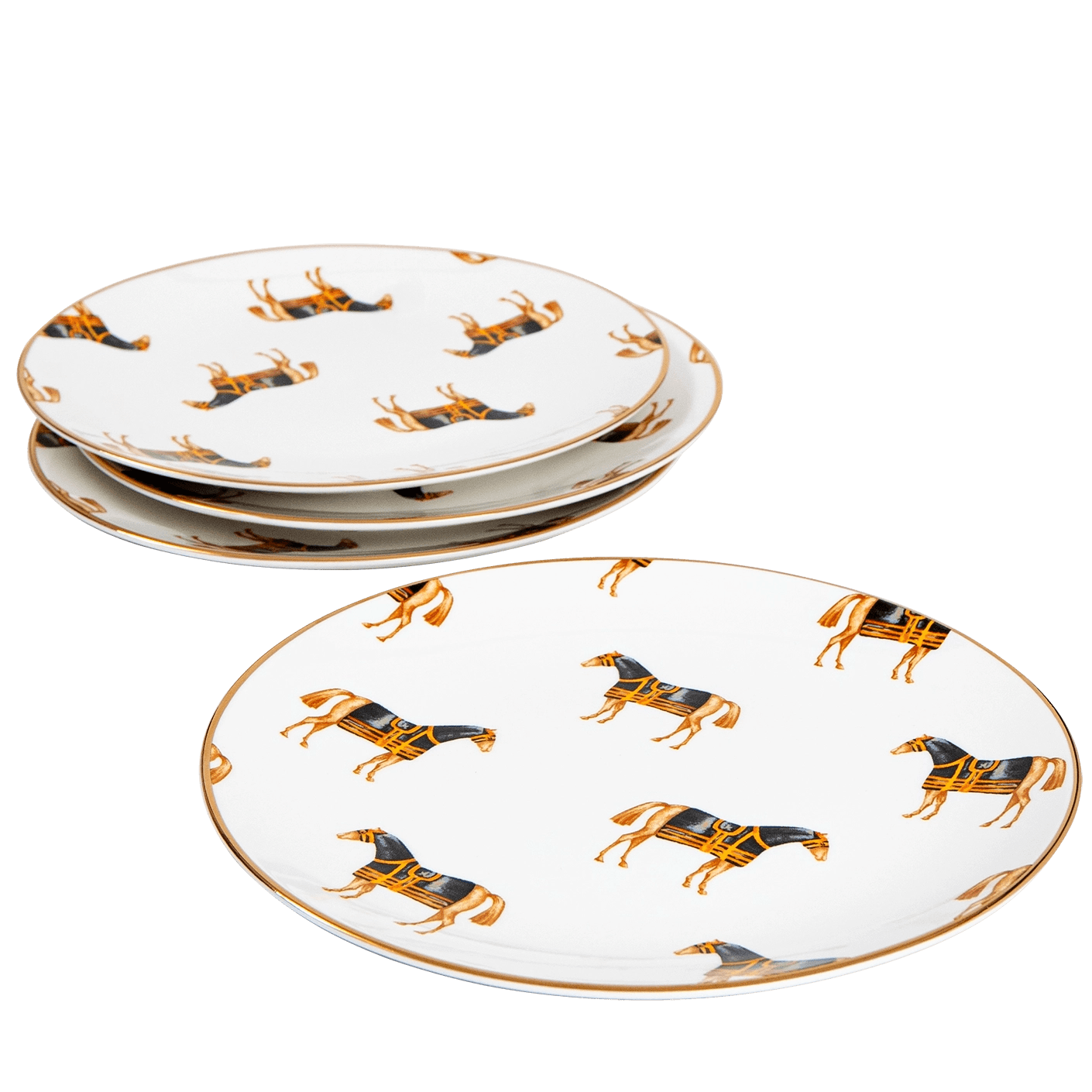 Sabina Viktoria plates in white, shown in a product top view as image 1