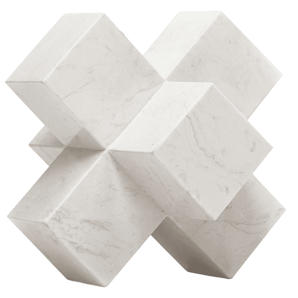 Turing Ellis statues and sculptures in white, shown in a product front view as image 1