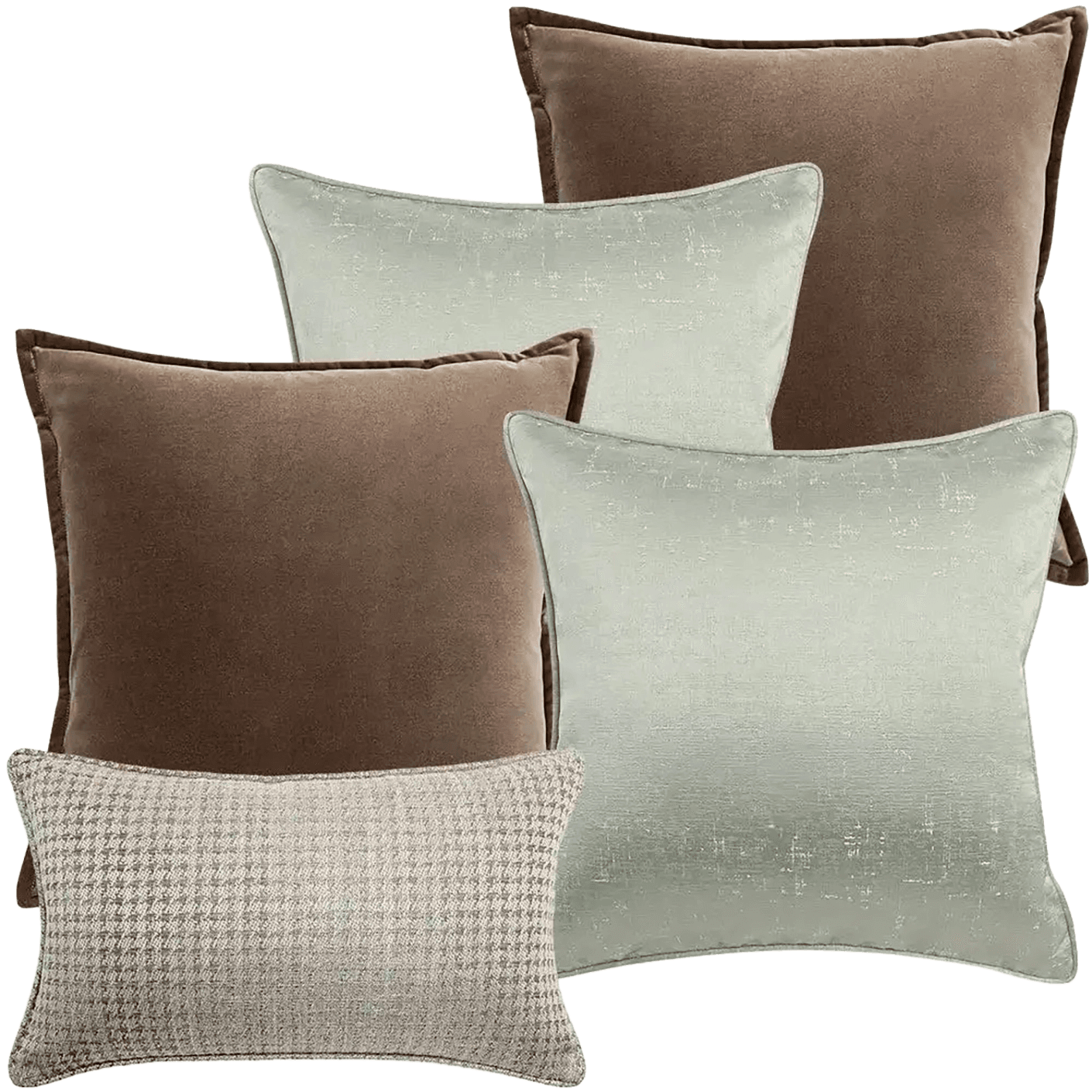 Amaris Bundle bundle - indoor in brown, green and silver, shown in a product front view as image 1