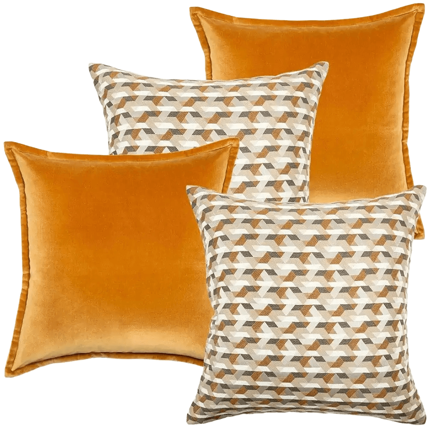 Phoebe Bundle bundle - indoor in orange and beige, shown in a product front view as image 1