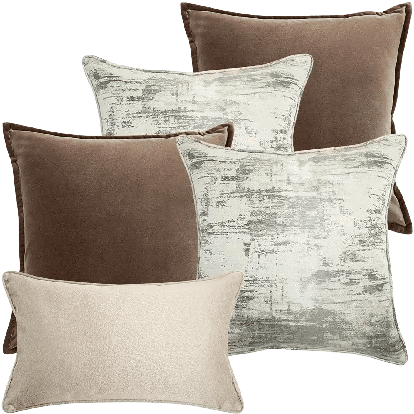 Timmy Bundle bundle - indoor in gold, brown, beige, grey and white, shown in a product front view as image 1