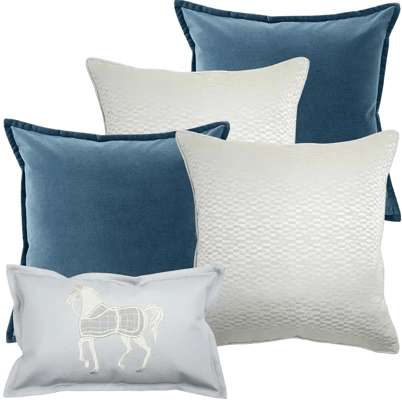 Kristal Bundle bundle - indoor in blue, silver and white, shown in a product front view as image 1