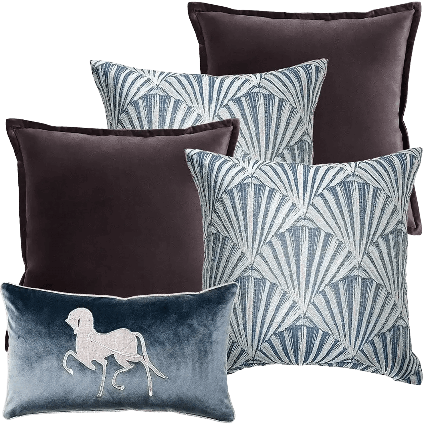 Fiavola Bundle bundle - indoor in purple, blue and silver, shown in a product front view as image 1