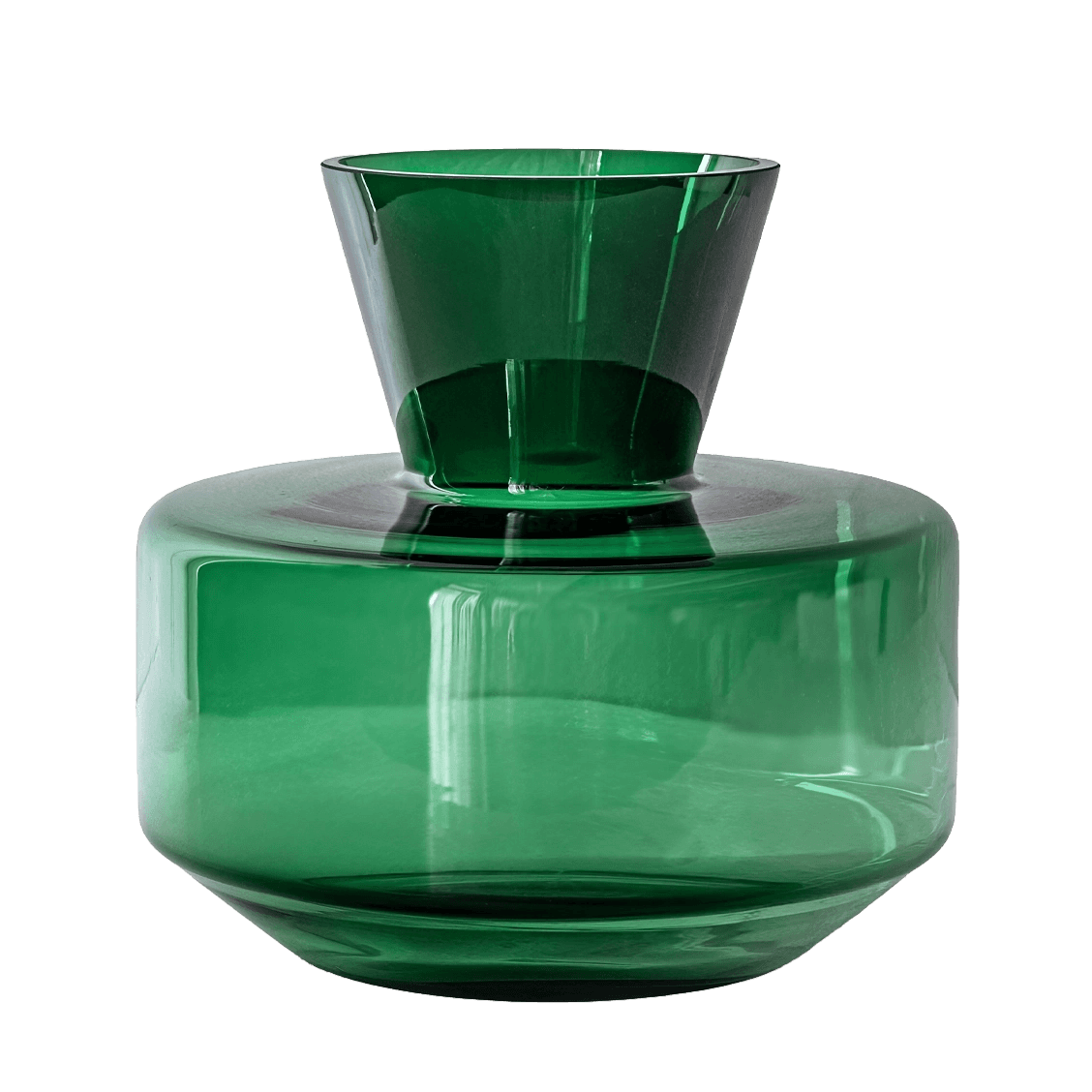Verdell Storms vases in green, shown in a product front view as image 1
