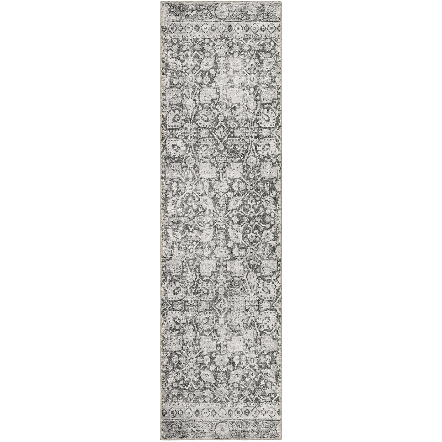 Vince Porcini carpets in grey and charcoal, shown in a product top view as image 1