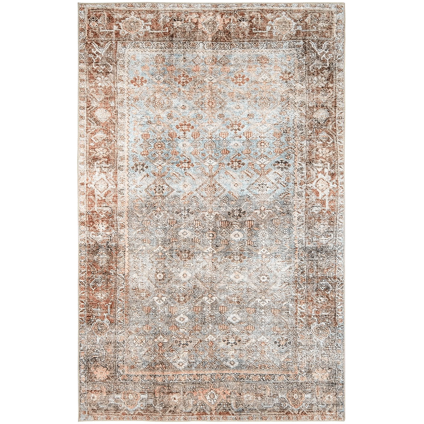 Vince Sandy carpets in beige and multicolour, shown in a product top view as image 1
