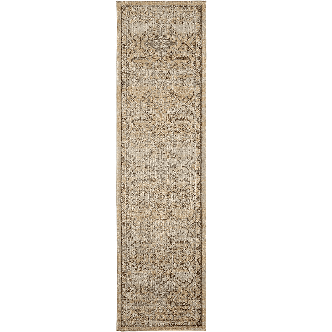 Warren Clay carpets in brown and beige, shown in a product top view as image 1