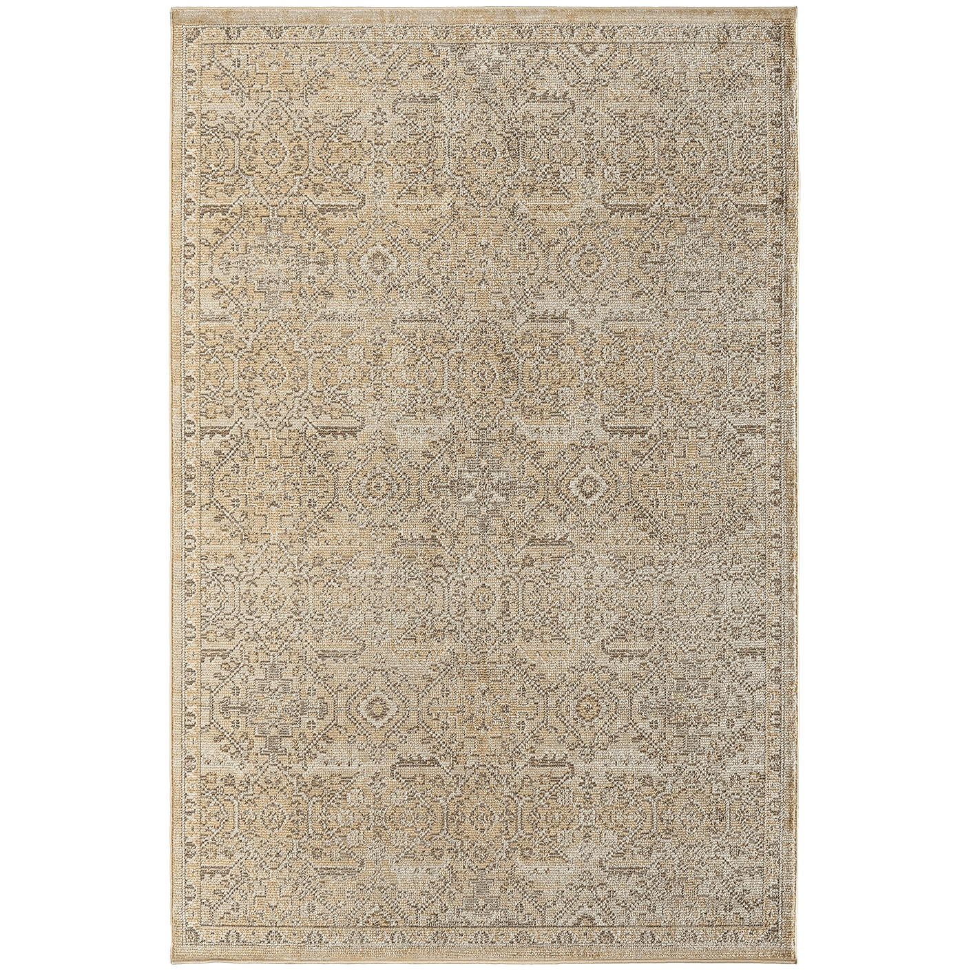 Warren Clay carpets in brown and beige, shown in a product top view as image 1