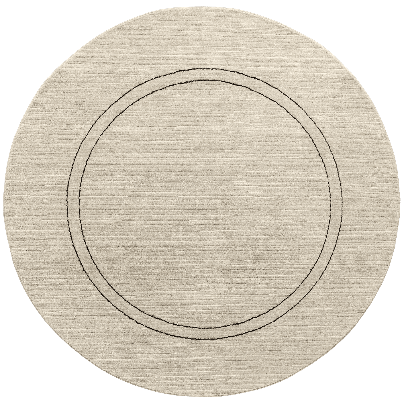 Zen Colin carpets in black and beige, shown in a product top view as image 1