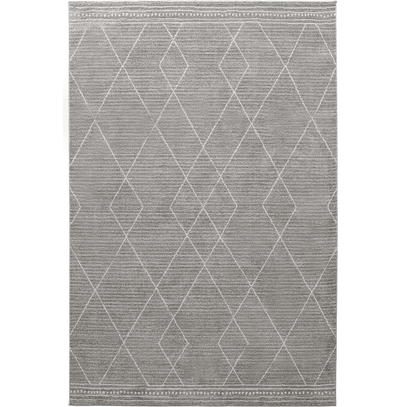 Zen Dune carpets in grey and off white, shown in a product top view as image 1